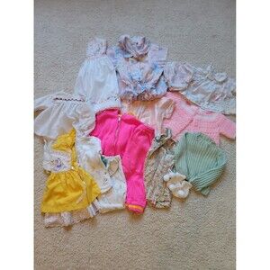 Lot Of Vintage Baby Girl Clothing Various Sizes And Brands